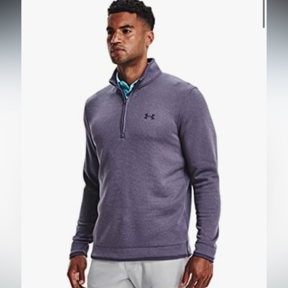 Under Armour Men's Purple Quarter-Zip Sweater